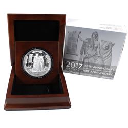 2017 Canada $100 10oz Fine Silver 150th Anniversary Of Confederation Medal - Canadian Heritage Mint 