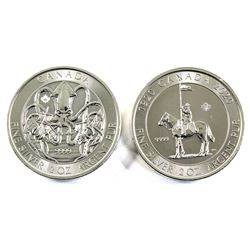2020 Canada RCMP & Creatures of the North - Kraken 2oz .9999 Fine Silver Coins. 2pcs (TAX Exempt)