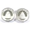 Image 2 : 2016 & 2017 China 30 Gram .999 Fine Silver Pandas. 2pcs (TAX Exempt)