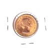 Image 2 : 1957 Great Britain Sovereign Brilliant Uncirculated. Contains 0.2354oz Fine Gold.