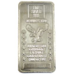 10oz Minted From Commodity Exchange Good Delivery 1000oz Bar .999 Fine Silver Bar (scratched). TAX E