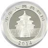 Image 2 : 2014 China 1oz Coloured .999 Fine Silver Panda (TAX Exempt).