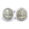Image 1 : 1oz Gairsoppa Shipwreck .999 Fine Silver Rounds (one coin is lightly toned). 2pcs (TAX Exempt)