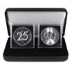 Image 1 : 2013 & 2018 Canada 25th & 30th Anniversary of the SML 1oz .9999 Fine Silver Maple Leafs Encapsulated