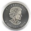Image 2 : 2015 Canada 1oz Antiqued & Coloured .9999 Fine Silver Maple Leaf (TAX Exempt).