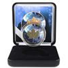 Image 1 : 2018 Canada 1oz Coloured & Gilded Wolf .9999 Fine Silver Coin in Smitty's Treasures Display Box with