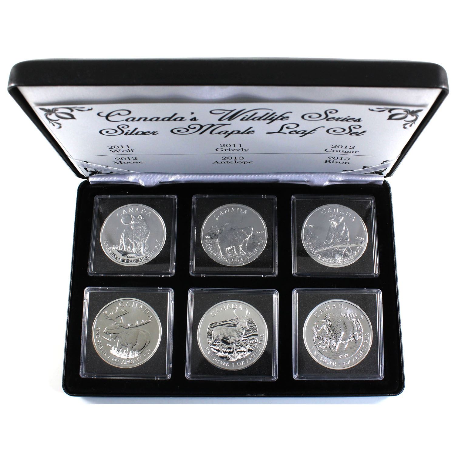 MÜNZKASSETTE für 12 x LUNAR III. Silbermünzen zu je 1 oz. in Kapseln - schwarz e MÜNZKASSETTE für 12 x LUNAR III. Silbermünzen zu je 1 oz. in Kapseln - schwarz e