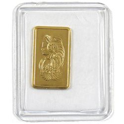 Pamp Suisse 1 Gram .9999 Fine Gold Bar in Sealed Plastic (TAX Exempt).