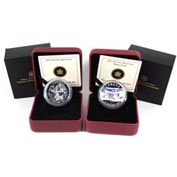 2011 Canada $10 Winter Town & 2013 Canada $10 Winter Scene Fine Silver Coins (TAX Exempt). 2pcs.