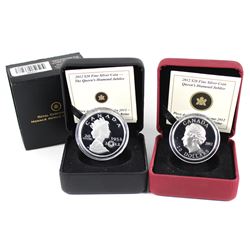 2012 Canada $20 Queens Jubilee UHR & Queens Jubilee with Crystal Fine Silver Coins (Tax Exempt). Ple