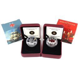 2012 Canada $10 War 1812 - HMS Shannon & 2013 Canada $10 Holiday Candles Fine Silver Coins (TAX Exem