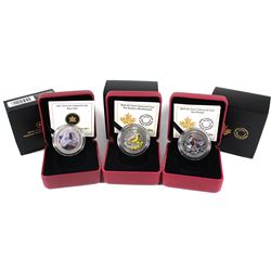 2013 Canada 25-cent Barn Owl, 2014 25-cent Eastern Meadowlark, 2014 25-cent Pintail Duck Coin Collec