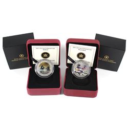 2013 Canada 25-cent Mallard & Wood Duck Coloured Coin Set. 2pcs.