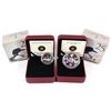 Image 1 : 2012 Canada $1 Artistic Two Loons & Lucky Loonie Fine Silver Coins (TAX Exempt). 2pcs.
