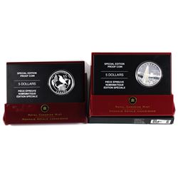 2005 Canada $1 Special Edition - Saskatchewan & Alberta Centennial Fine Silver Proof Coins (Tax Exem