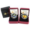 Image 1 : 2014 Canada $20 Coloured Majestic Maple Leaves & River Rapids Fine Silver Coins (TAX Exempt). Note, 