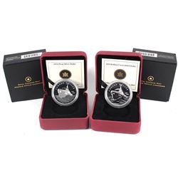 2010 Canada Navy Centennial Proof & Brilliant Uncirculated Sterling Silver Dollar Set. Please note P