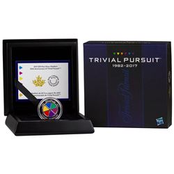 2017 Canada $25 35th Anniversary of Trivial Pursuit Fine Silver Coin (TAX Exempt).