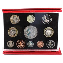 2003 United Kingdom 11-coin Proof Set (the Commemorative 50-pence and 2 pound coins are toned on the
