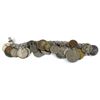 Image 1 : Sterling Silver Bracelet Containing 25 Coins from Around the World Including a Silver 1967 Canada 10
