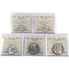 Image 1 : 1943-1955 USA 10-cent, 25-cent & 50-cent ICCS Certified - 1943 10-cent MS-65, 1948 10-cent MS-64, 19