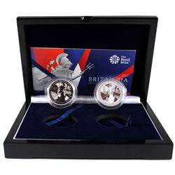 2017 Great Britain The Changing Face of Britain 2-coin Proof & Reverse Proof Fine Silver Britannia S