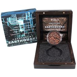 2017 Fiji $2 1 oz. Antique Finish Silver Earthquake Nepal Cataclysms (Tax Exempt)