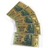 Image 1 : Reserve Bank of Zimbabwe 100 Trillion Dollar Gold Plated Novelty Notes. 9pcs