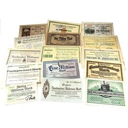 Estate Lot of Germany Notgeld Currency Notes. You will receive all different pieces of scarcer examp