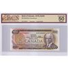 Image 1 : 1975 $100 BC-52b-N1-iii, Bank of Canada, Crow-Bouey, 4 Digit RADAR Serial Number AJH7458547, BCS Cer