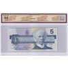 Image 2 : 1986 $5 BC-56c-i-N5-iv, Bank of Canada, Bonin-Thiessen, Low Serial Number ANA0000230, BCS Certified 