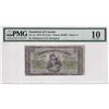 Image 1 : 1870 25c DC-1a, Dominion of Canada, Dickinson-Harington, Series A, PMG Certified VG-10.
