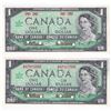 Image 1 : Set of 2 Matching 1967 SPECIMEN $1 Notes (Set #105) BC-45aS & BC-45bS UNC condition *RARE*