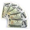 Image 1 : 1973 $1 BC-46aA Bank of Canada Replacement Notes with Different Prefixes - *GL, *IL, *MC, *MM & *MZ.