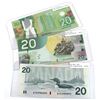 Image 1 : 1991, 2005 & 2012 Bank of Canada $20 Notes with 3 & 4 Digit RADAR Serial Numbers - 1991 BC-58a-ii 4 