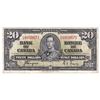 Image 1 : 1937 $20 BC-25c, Bank of Canada, Coyne-Towers, K/E6958671, Fine (small pinholes, minor tears and som