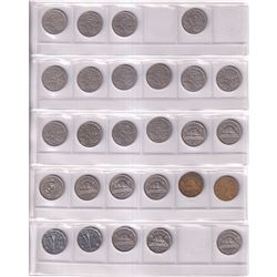 Canada 5-cent Collection date ranges between 1922-2019. You will receive one of each date and some C
