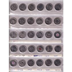 Canada 25-cent Collection 1908-2008. You will receive 119 pcs dated between 1908 and 2008. coin albu