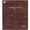 Image 6 : Canada 25-cent Collection 1908-2008. You will receive 119 pcs dated between 1908 and 2008. coin albu