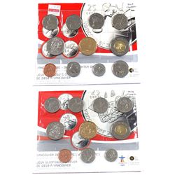 2007 & 2008 Vancouver Olympic Special Edition Proof-Like Sets. 2pcs