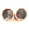 Image 1 : 2012 Canada 25-cent Tecumseh Circulated Rolls. One Roll is fully coloured and the other is fully non