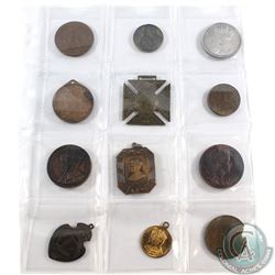 12x Miscellaneous Coronation Tokens/Medallions. 12pcs