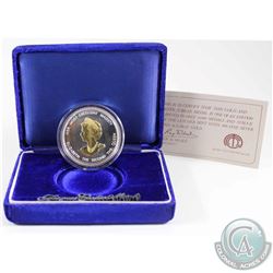 1952-1977 Silver Jubilee Fine Silver Medal with 24K Gold Plating by Jacques Cartier Mint (Tax Exempt