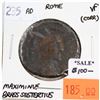 Image 1 : Rome 235 CE Brass Sestertius Maximinus Very Fine (corrosion)