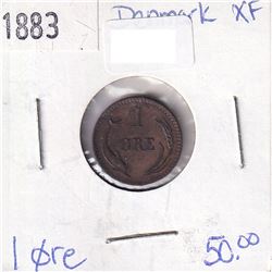 Denmark 1883 1 Ore XF