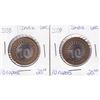 Image 1 : India 2008 & 2009 10 Rupees in Uncirculated Condition