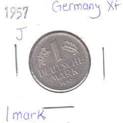 1957J Germany 1 Mark Extra Fine