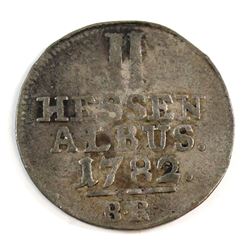 German States 1782 Hesse-Cassel 2 Albus Very Fine