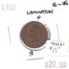 Image 1 : 1907 USA Cent G-VG Lamination Error