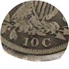 Image 3 : 1830 Large 10c USA Dime VG-F (VG-10) pitting